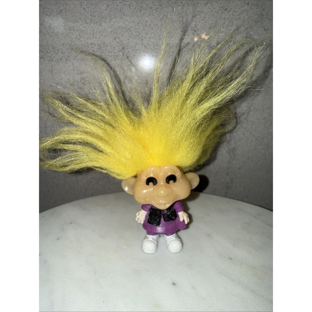 Vintage 1993 Glow in the Dark Troll Doll 3" Figure